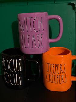 Rae Dunn Halloween mugs bundle