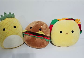 3 SQUISHMELLOWS 8-9" Tall
