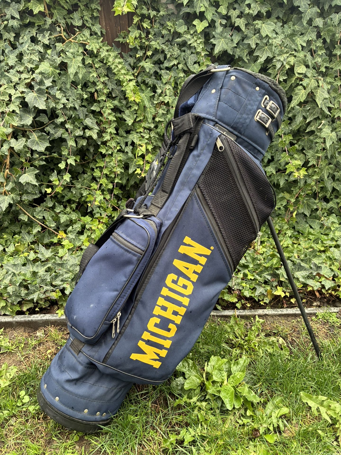 Vintage Jones University of Michigan Wolverines Golf Stand Bag
