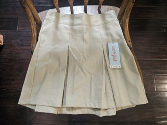 Girl's Khaki Uniform Skirt ~ Size 7