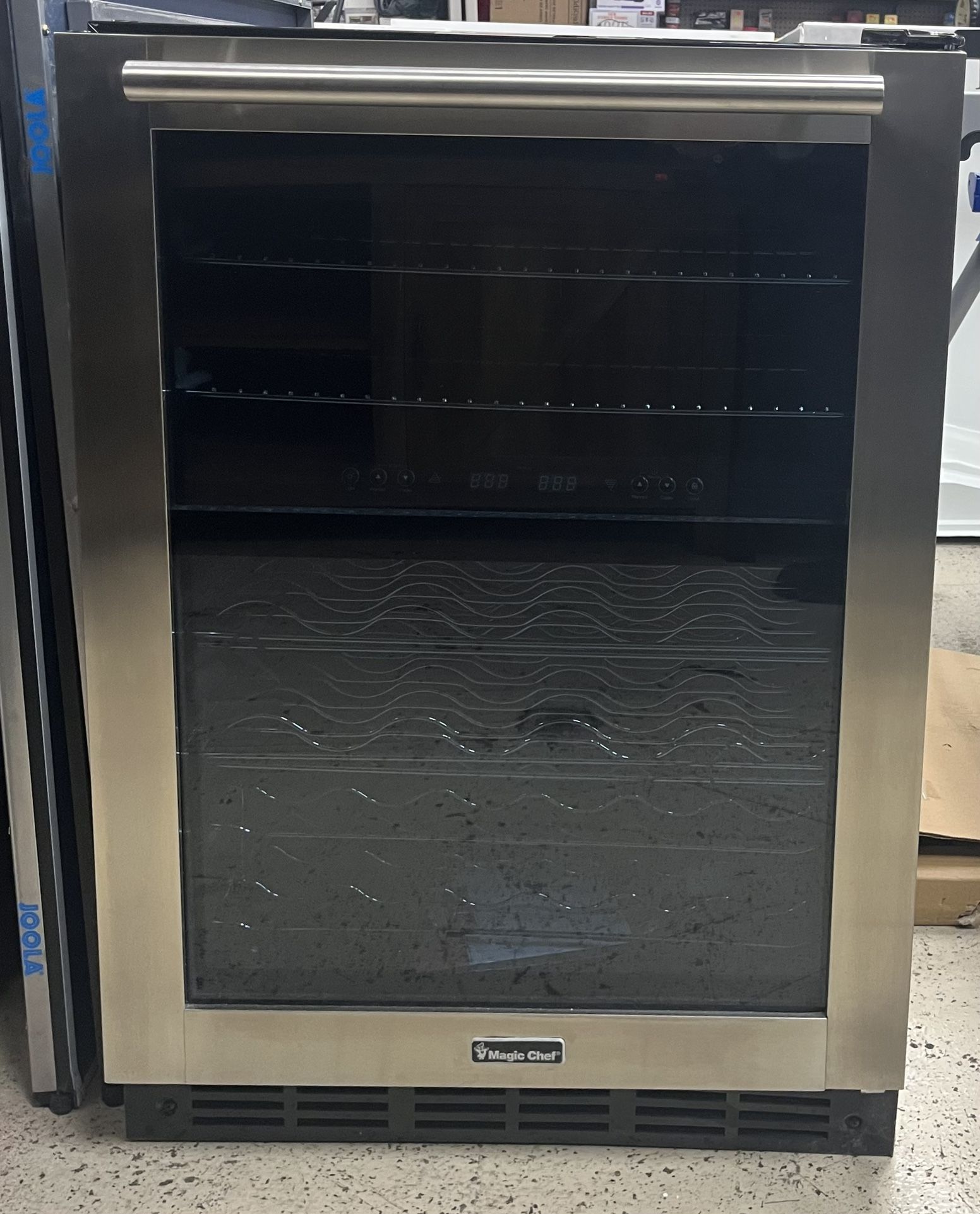 44 Bottle Dual Zone Wine Cooler in Stainless Steel