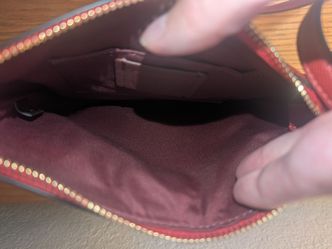 Coach Red Leather Crossbody Purse