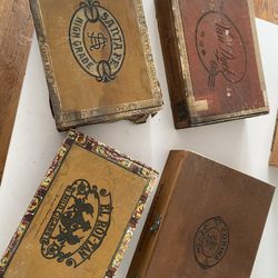  Vintage Cigar Boxes 