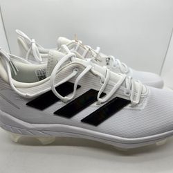 Adidas Adizero Afterburner 8 Pro Baseball Cleats Molded Men's 12M White h00990