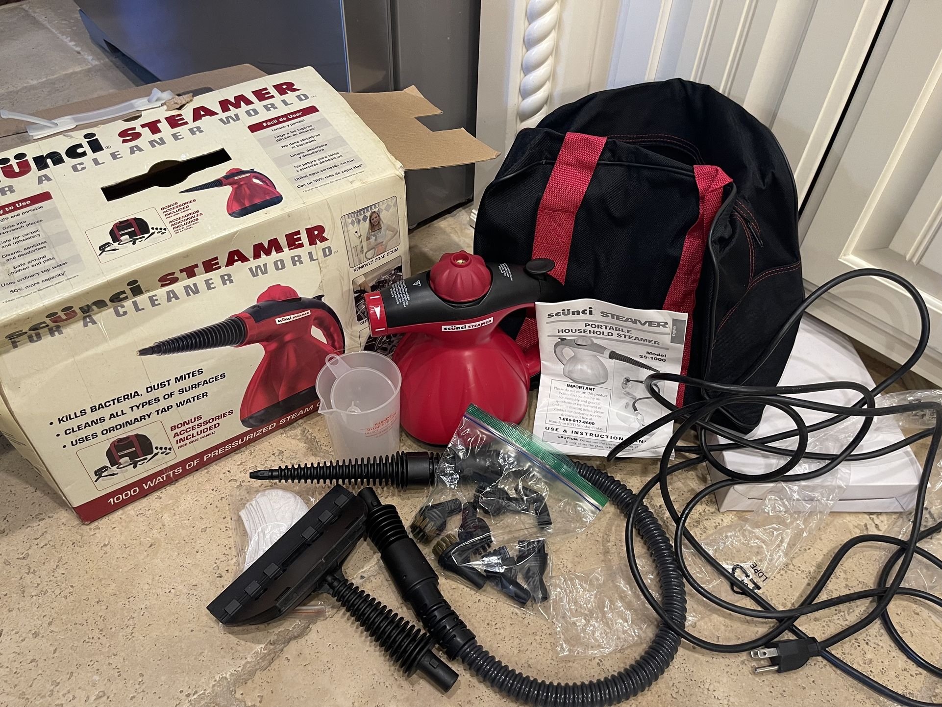 SCUNCI Steamer SS1000 Steam Cleaner Original Accessories