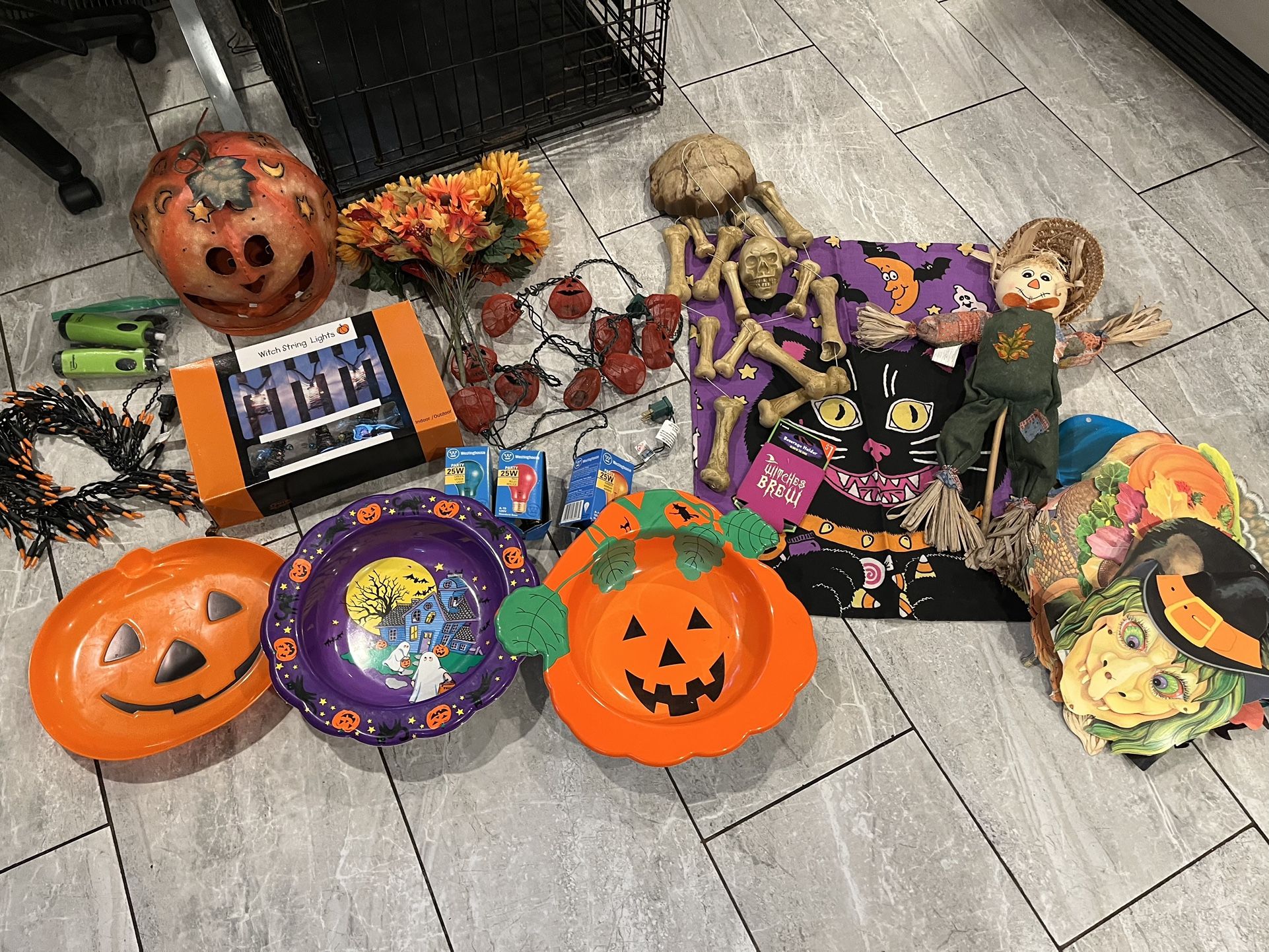 Halloween Party Decorations, Lights And Misc.