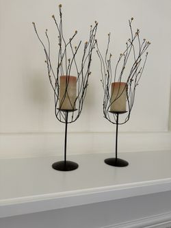 Candleholders With Candles