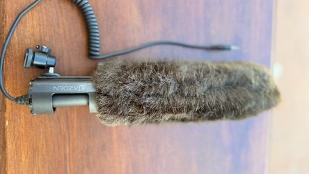 Azden Shotgun Microphone with Furry Windscreen