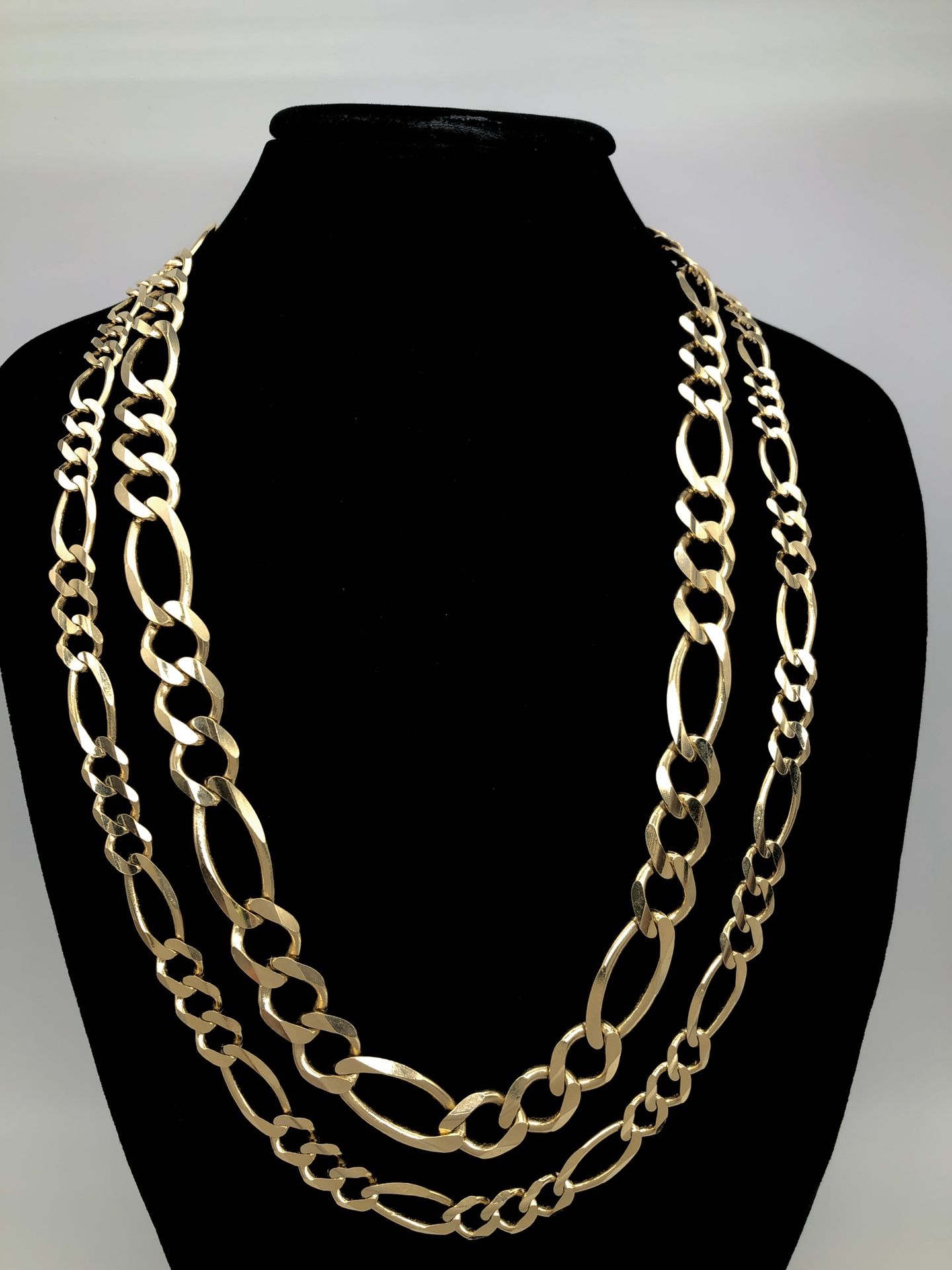 FINANCING AVAILABLE🔥🔥 FÍGARO CHAIN SOLID GOLD