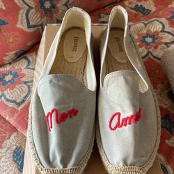Mon Amour Chambray Espadrilla Size 9.5