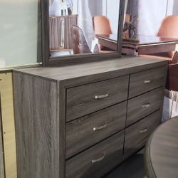 NEW 3 PIECE DRESSER MIRROR NIGHTSTAND 