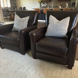 Potter Barn Genuine, Leather Recliners