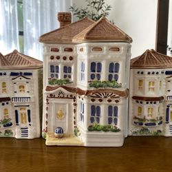 Three Decorative Canisters