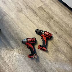 Milwaukee M18 Taladros No Batería $75 Por Los Dos Firme Precio 