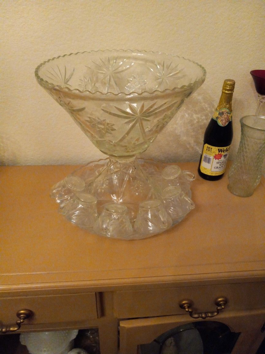 Large Punch Bowl Set