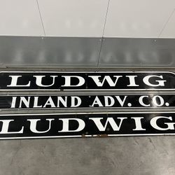 3 Vntg Signs Porcelain On Steel English Train Station