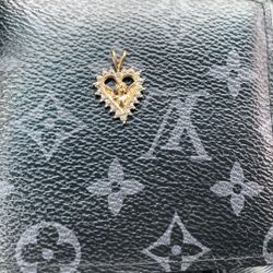 10k Heart Pendent 