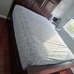 New Queen Bed With Storage Drawers and Mattress