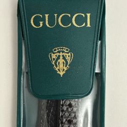 New Original Gucci 4500L Black lizard Watch Band