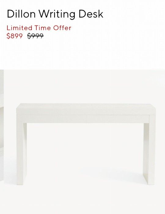 Pottery Barn console/desk