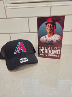 Geraldo Perdomo Audio Bobble Head and Diamondbacks Trucker Style Hat