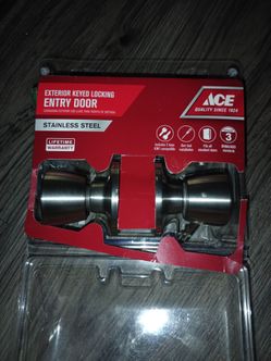 Open box keyed  doorknob.