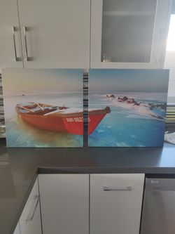 Beautiful Russian boat painting