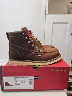 Wolverine Workshop Wedge Work Boot Size 10