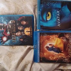 Avatar, Beauty And The Beast, And Iron Man 2 Blue-ray Discs