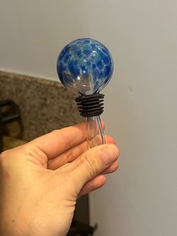 Blown Glass Bottle Stop