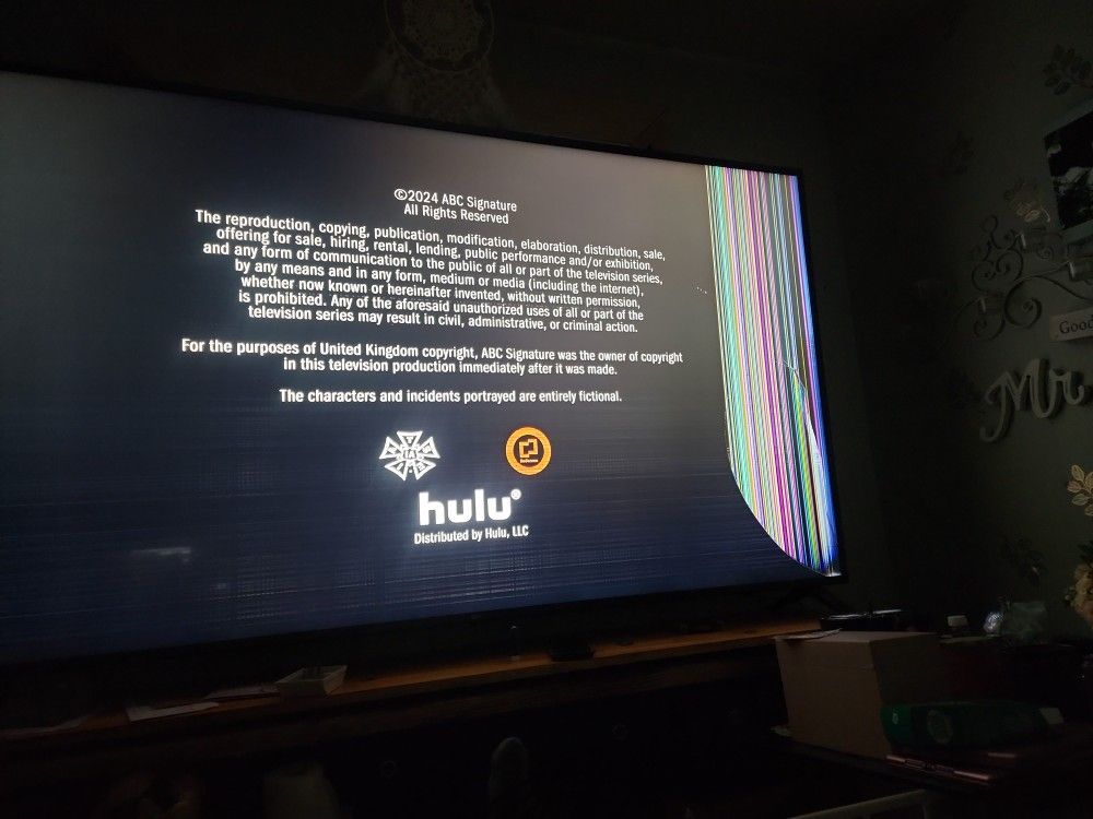 LG 86 Tv It's Has A Problem With The Screen