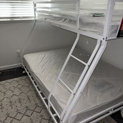 Bunk Beds W/Mattresses & Covers $275