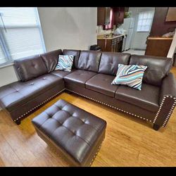 New Sectional + Ottoman 