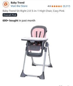 Baby trend pink high chair