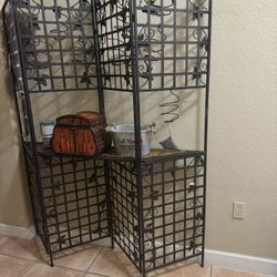 Rod Iron Foldable Wine Rack 