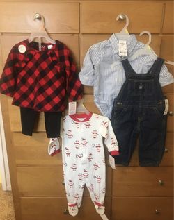 NWT OshKosh Overalls --9M Winter Bundle