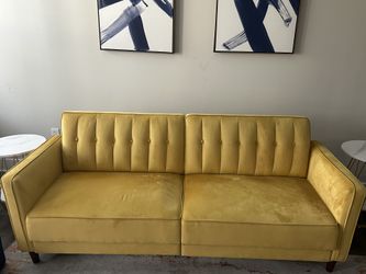 Suede Loveseat 