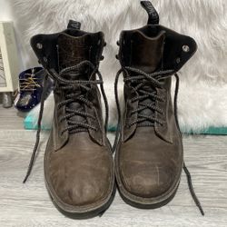 Doc Martens Niel Brown Air Wair Bouncing Soles Leather Boots SZ 10 men 11 women 