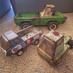 3 Old Tonka Trucks