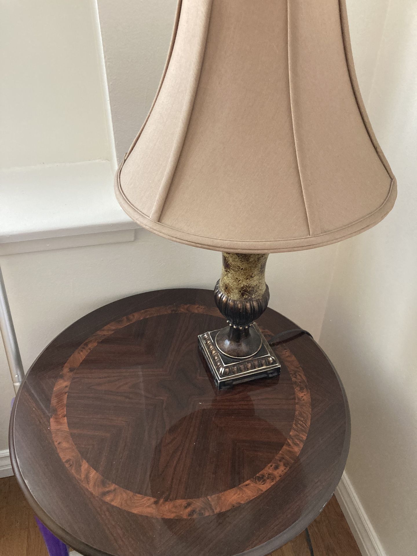 End Table And Lamp