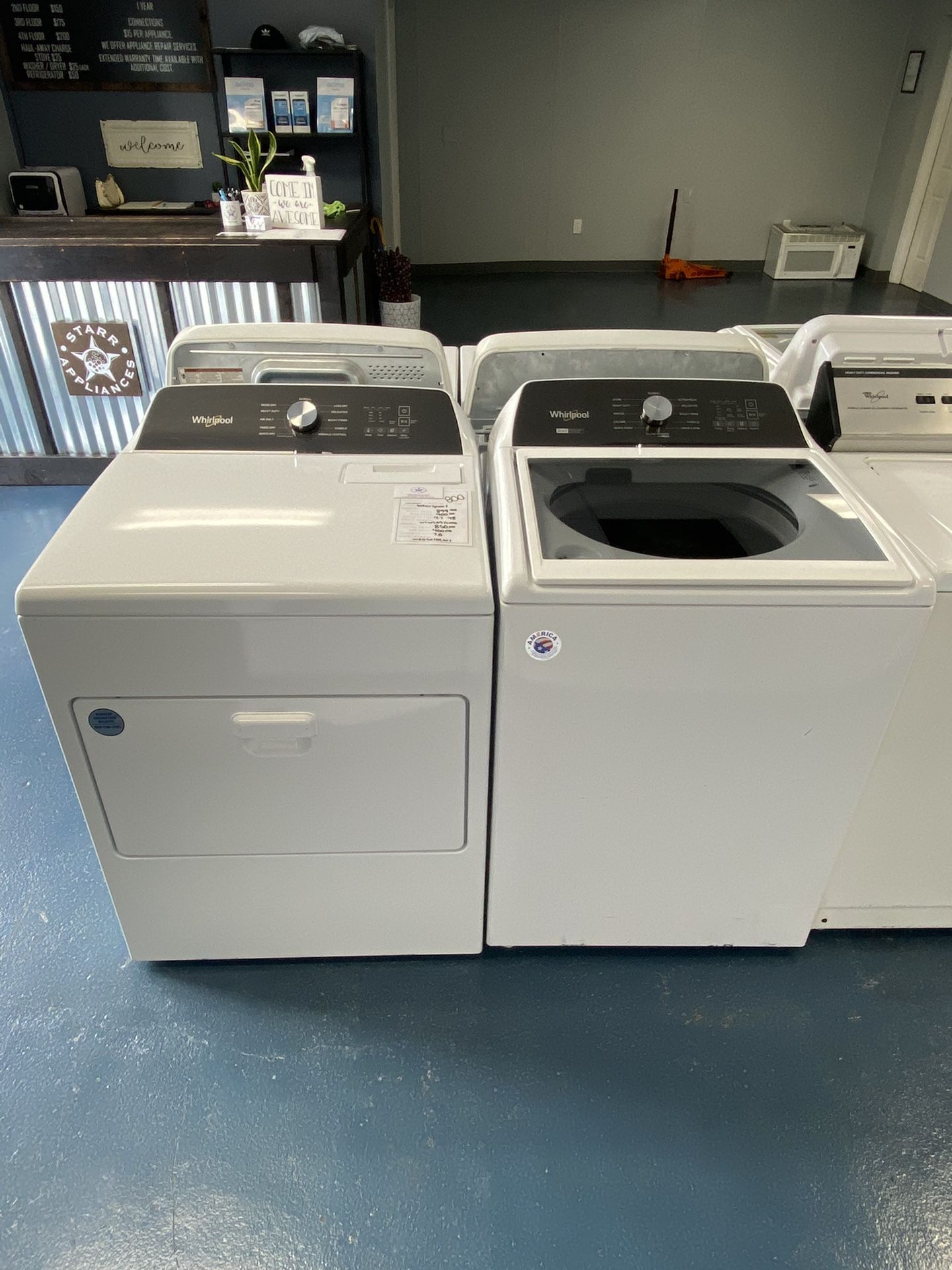 Whirlpool Set ,90 Day Warranty