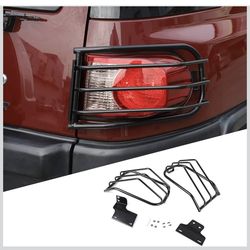 car Turn Signal Guard, Alloy Turn Signal Headlight lampshade Protector Compatible with Toyot@ Cruiser FJ 2007-2021 (Taillight Protective net Cover)