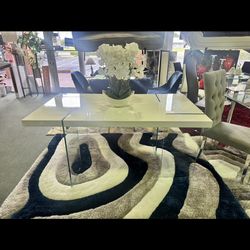 HIGH GLOSS WHITE dining table FOR SALE 😍😍😍