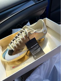 Nike Mercurial Superfly RGN FG CR7 Gold Soccer Cleats US 11 Mens