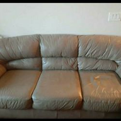 leather sofa.