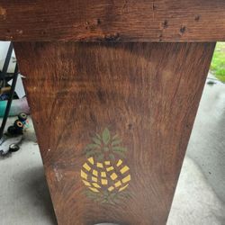 Wooden Trash Can