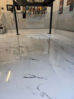 Epoxy marbled color