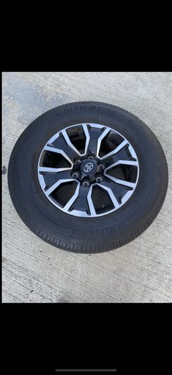 1 — 265/65r17 6x5.5 6x139.7 Stock TRD Tacoma 4runner Tundra Yukon Tahoe Wheel Rim Tire!!!
