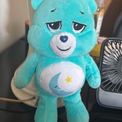 Gently Used BASIC  FUN CARE BEAR BEDTIME BEAR PLUSH TOY