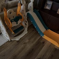Slide and swing set